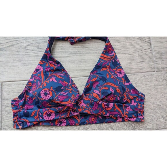NWOT BODEN Bikini Set Size 8 Swimsuit Navy Blue Floral Amazing Quality Beach #5 - Picture 2 of 9